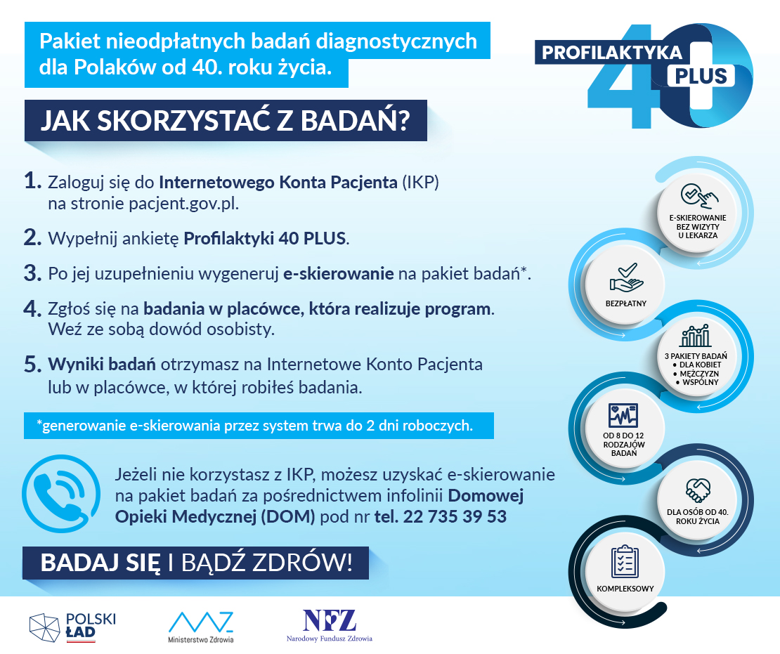 Pakiet badań 40+